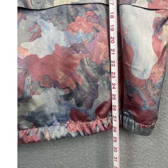 Adidas Floral Camo Hoodie Pastel Colors All Over Print Watercolor Satin Size M - Picture 6 of 10